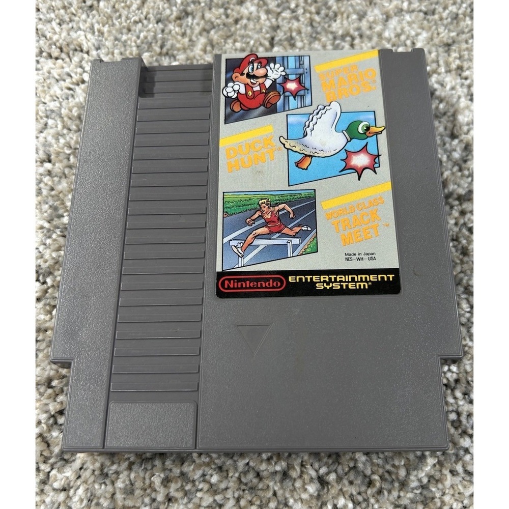 Super Mario Bros./Duck Hunt/World Class Track Meet (Nintendo NES) Untested